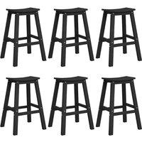 Berkfield Home Bar Stools 9 pcs Black HDPE