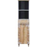 Berkfield Home Bathroom Cabinet 38x33.5x160 cm Solid Wood Mango in Brown