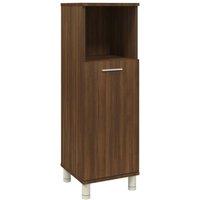 Berkfield Home Bathroom Cabinet Brown Oak 30x30x95 cm Engineered Wood | Size: 30 x 30 x 95 cm