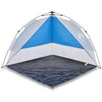 Berkfield Home Beach Tent Azure Blue Quick Release Waterproof