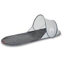 Berkfield Home Beach Tent Grey Pop-up Waterproof