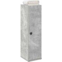 Berkfield Home Bathroom Cabinet with Roll Holder Concrete Grey 20.5x22x72 cm