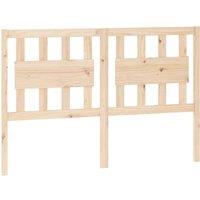 Berkfield Home Bed Headboard 125.5x4x100 cm Solid Wood Pine in Natural