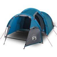 Berkfield Home Camping Tent Tunnel 2-Person Blue Waterproof