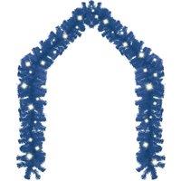 Berkfield Home Christmas Garland with LED Lights 5 m Blue