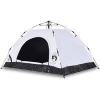 Berkfield Home Camping Tent 2-Person White Blackout Fabric Quick Release