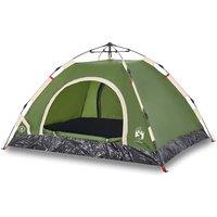 Berkfield Home Camping Tent 4-Person Green Quick Release
