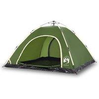 Berkfield Home Camping Tent 5-Person Green Quick Release