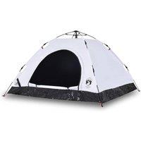 Berkfield Home Camping Tent 5-Person White Blackout Fabric Quick Release