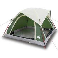 Berkfield Home Camping Tent Cabin 4-Person Green Waterproof