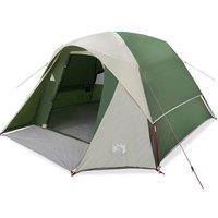Berkfield Home Camping Tent Cabin 4-Person Green Waterproof