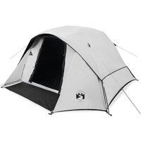 Berkfield Home Camping Tent Cabin 4-Person White Blackout Fabric Waterproof