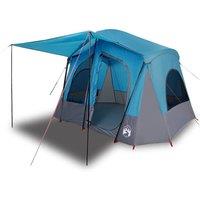 Berkfield Home Camping Tent Cabin 5-Person Blue Waterproof