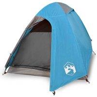Berkfield Home Camping Tent Dome 2-Person Blue Waterproof