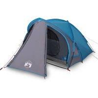 Berkfield Home Camping Tent Dome 2-Person Blue Waterproof