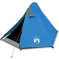 Berkfield Home Camping Tent Dome 2-Person Blue Waterproof