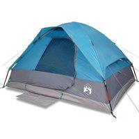 Berkfield Home Camping Tent Dome 2-Person Blue Waterproof