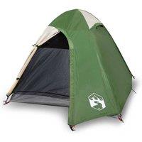 Berkfield Home Camping Tent Dome 2-Person Green Waterproof
