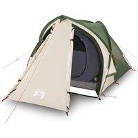 Berkfield Home Camping Tent Dome 2-Person Green Waterproof