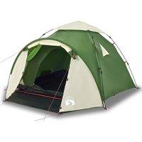 Berkfield Home Camping Tent Dome 3-Person Green Quick Release