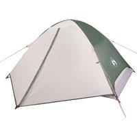 Berkfield Home Camping Tent Dome 4-Person Green Waterproof