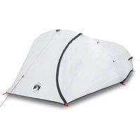 Berkfield Home Camping Tent Dome 4-Person White Blackout Fabric Waterproof