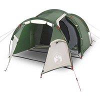 Berkfield Home Camping Tent Tunnel 2-Person Green Waterproof