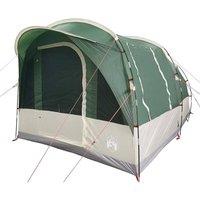 Berkfield Home Camping Tent Tunnel 3-Person Green Waterproof