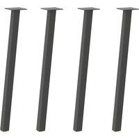 Berkfield Home Coffee Table Legs 4 pcs Anthracite 72 cm Steel in Charcoal