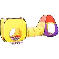 Berkfield Home Children Play Tent with 250 Balls Multicolour 255x80x100 cm | Size: 255 x 80 x 100 cm