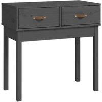 Berkfield Home Console Table Grey 76.5x40x75 cm Solid Wood Pine