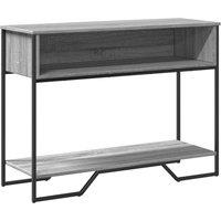 Berkfield Home Console Table Grey Sonoma 100x35x74.5 cm Engineered Wood