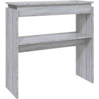 Berkfield Home Console Table Grey Sonoma 80x30x80 cm Engineered Wood | Size: 80 x 30 x 80 cm