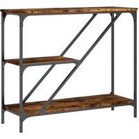 Berkfield Home Console Table Smoked Oak 88.5x30x75 cm Engineered Wood in Brown