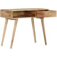 Berkfield Home Console Table 90x45x75 cm Solid Mango Wood in Brown | Size: 90 x 45 x 75 cm