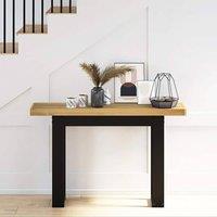 Berkfield Home Console Table NOAIN U-Shaped Legs 120x30x75 cm Solid Wood Pine in Brown | Size: 120 x 30 x 75 cm