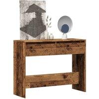 Berkfield Home Console Table Old Wood 100x35x76.5 cm Engineered Wood in Brown