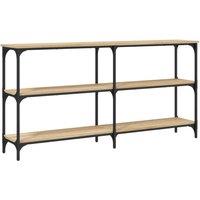 Berkfield Home Console Table Sonoma Oak 150x29x75 cm Engineered Wood in Brown | Size: 150 x 29 x 75 cm