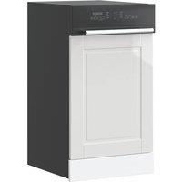 Berkfield Home Dishwasher Panel Porto High Gloss White 45x1, 5x67 cm Engineered Wood