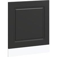 Berkfield Home Dishwasher Panel Kalmar Black 60x1.5x67 cm Engineered Wood in Black