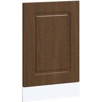 Berkfield Home Dishwasher Panel Kalmar Brown Oak 45x1.5x67 cm Engineered Wood in Brown