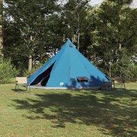 Berkfield Home Family Tent Tipi Blue 12-Person Waterproof