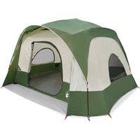 Berkfield Home Family Tent Cabin 6-Person Green Waterproof