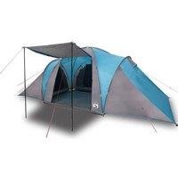 Berkfield Home Family Tent Dome 6-Person Blue Waterproof