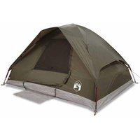 Berkfield Home Family Tent Dome 6-Person Brown Waterproof