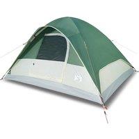 Berkfield Home Family Tent Dome 6-Person Green Waterproof