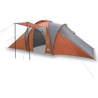 Berkfield Home Family Tent Dome 6-Person Grey & Orange Waterproof