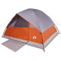 Berkfield Home Family Tent Dome 6-Person Orange Waterproof
