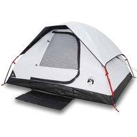 Berkfield Home Family Tent Dome 6-Person White Blackout Fabric Waterproof