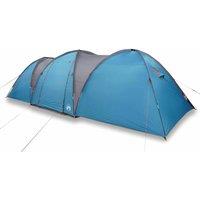 Berkfield Home Family Tent Dome 8-Person Blue Waterproof